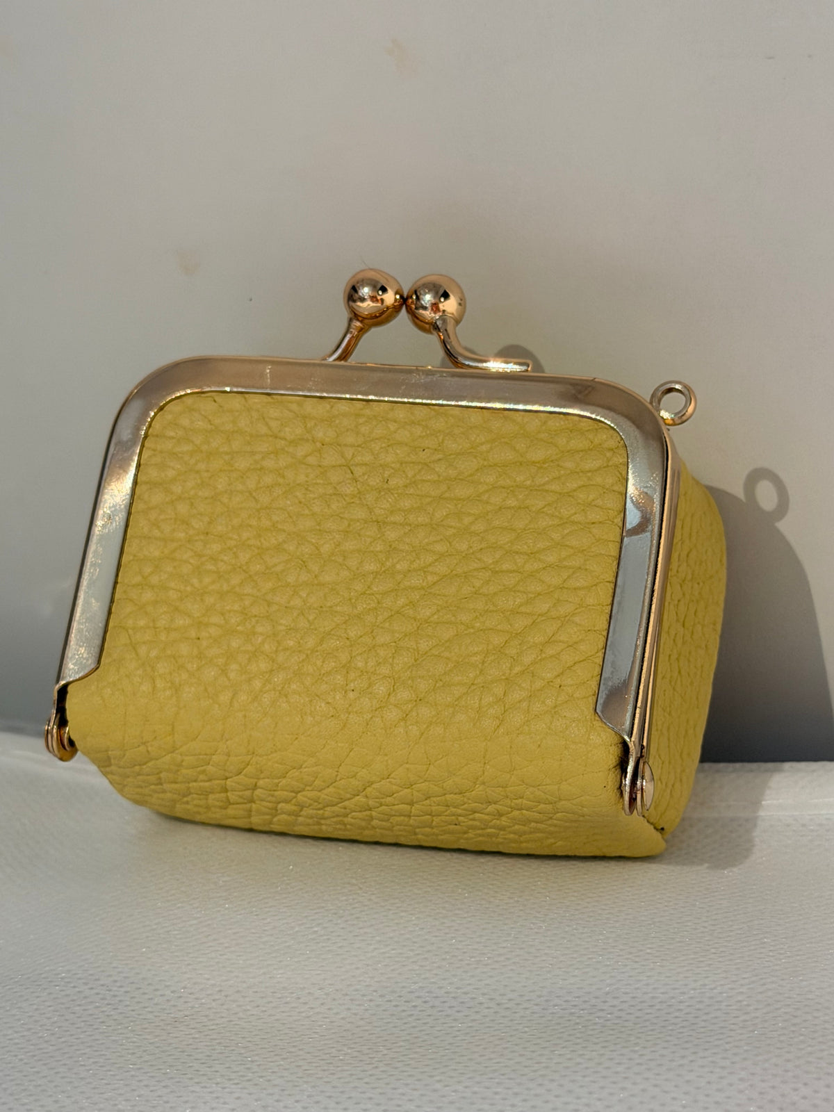 The Box Coin Purse Yellow