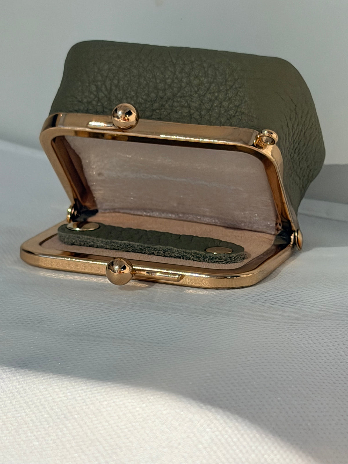 The Box Coin Purse Sage
