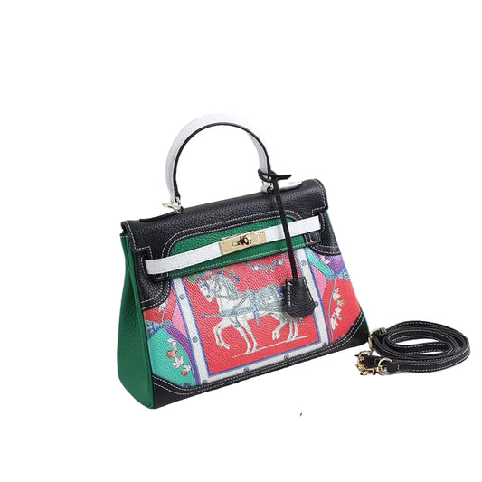 The Eugenia Bag- Green Multi-Color