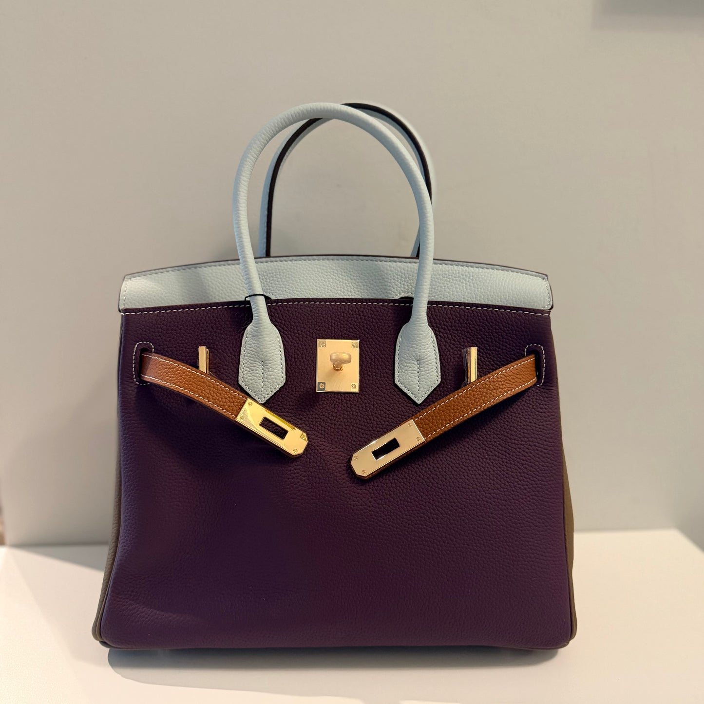The Miss B Bag Multi Color - Purple/Powder Blue