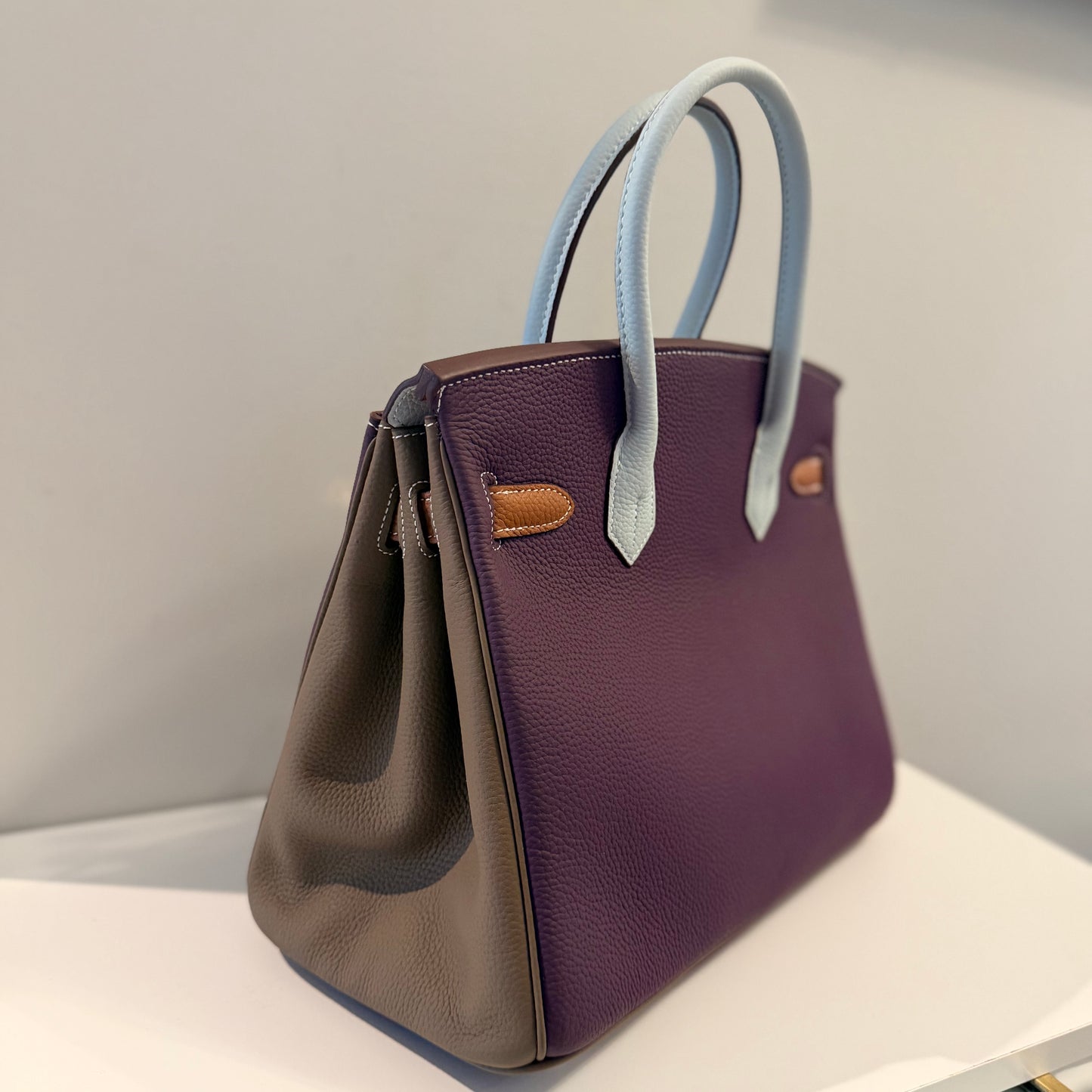The Miss B Bag Multi Color - Purple/Powder Blue