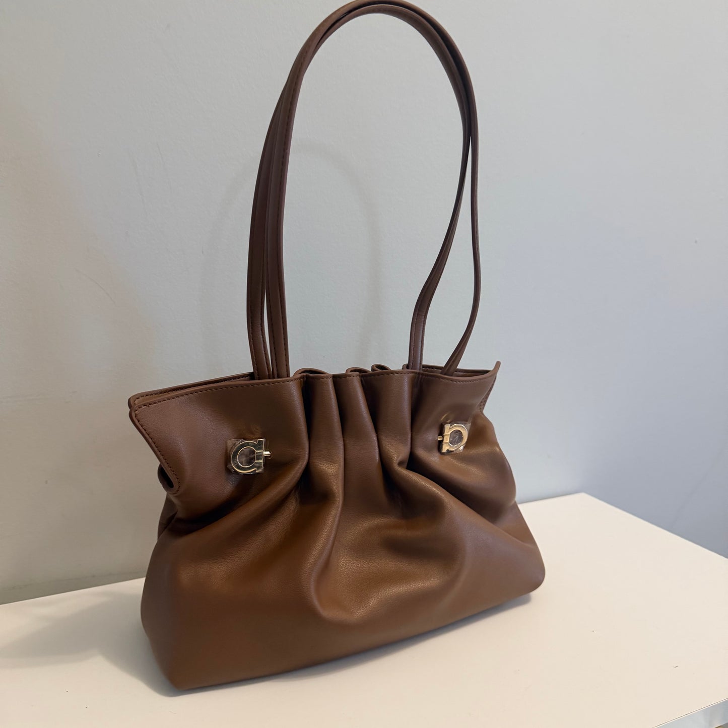 The Glenda Bag Small Dark Brown