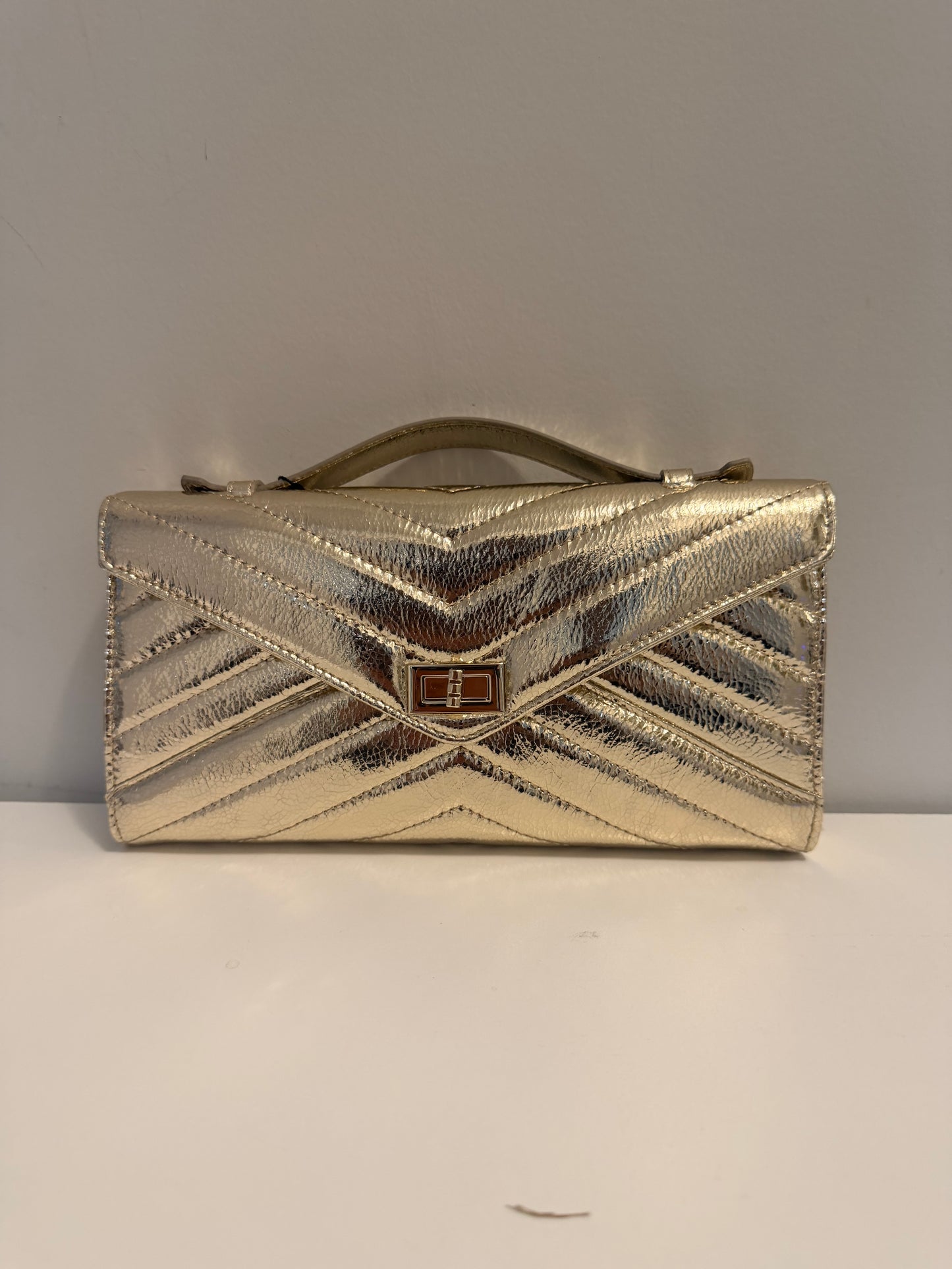 The Holiday Clutch Small Gold