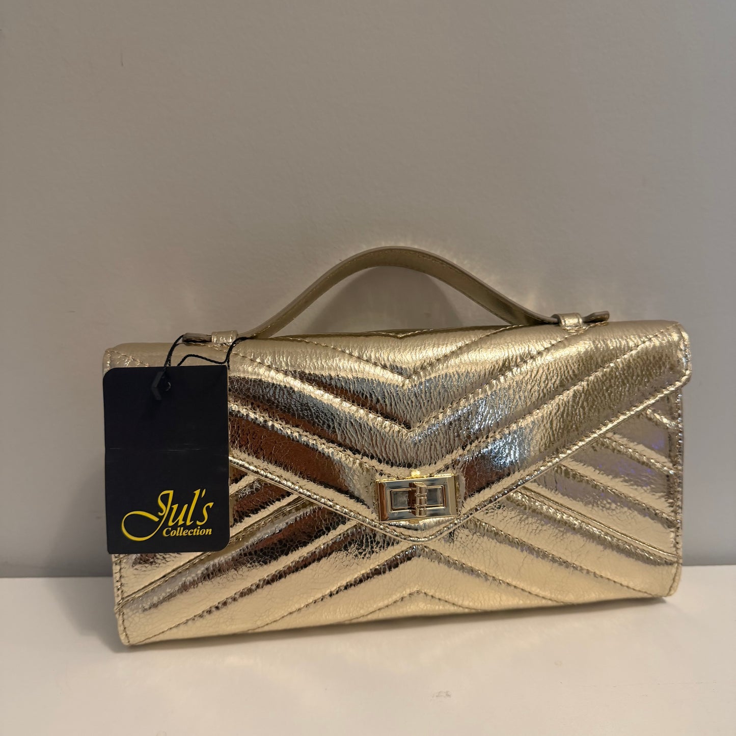 The Holiday Clutch Small Gold