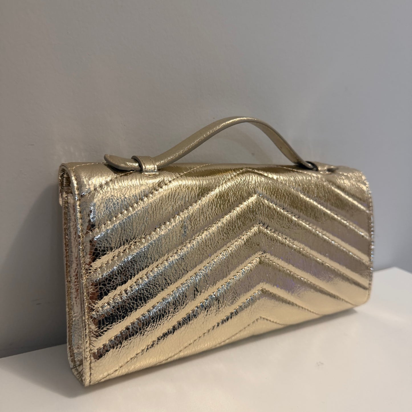 The Holiday Clutch Small Gold