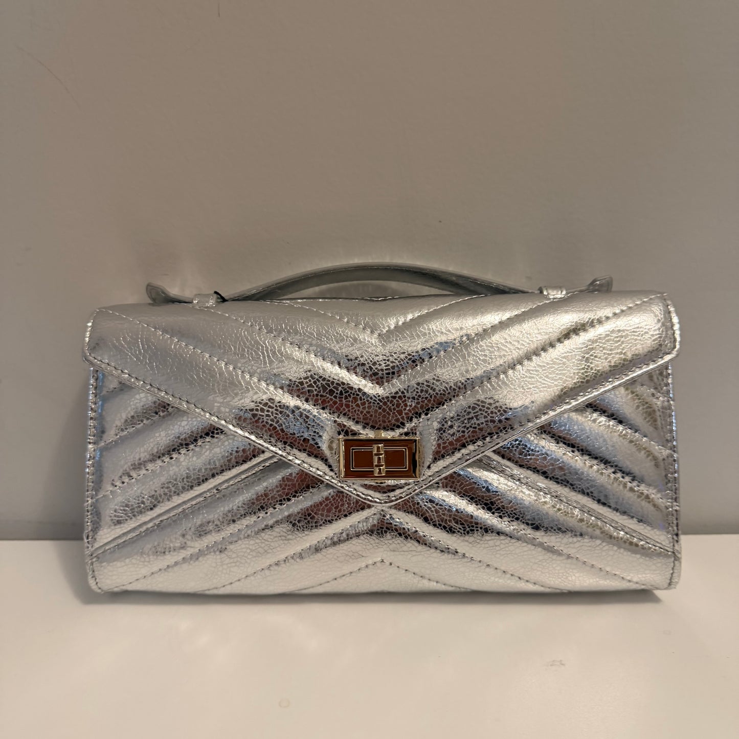 The Holiday Clutch Silver  Small