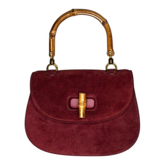 The Jessica Bag - Suede/Burgundy