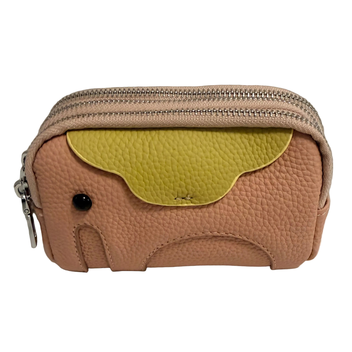 3 Zip Elephant Coin Wallet - Pink